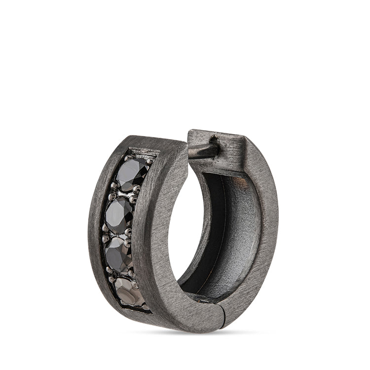 0.35 ct. Herren Silber Ohrring