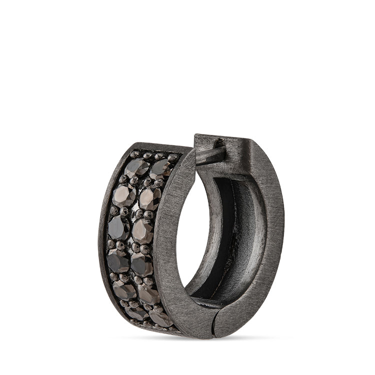 0.45 ct. Herren Silber Ohrring