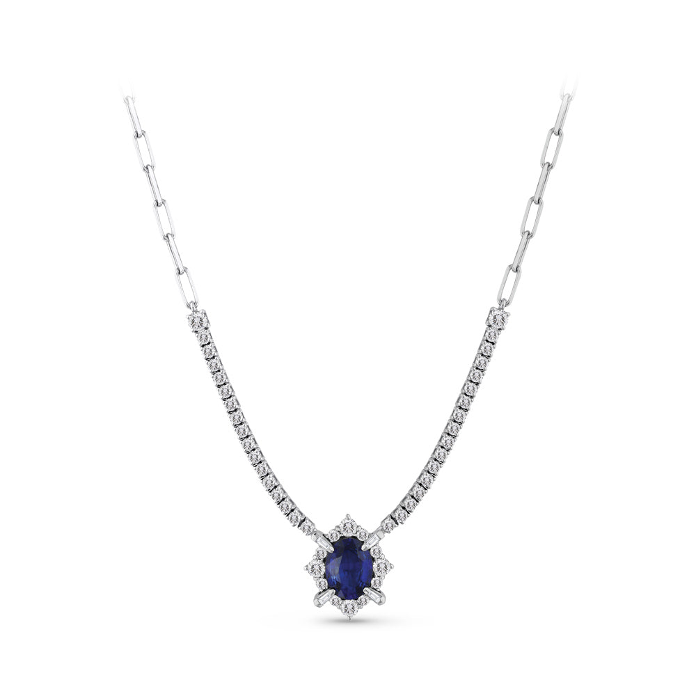 2.36 ct. Saphir Halskette