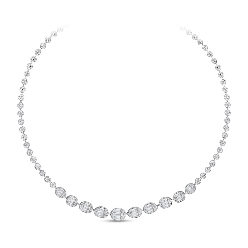 5.48 ct. Baguette Diamant Halskette