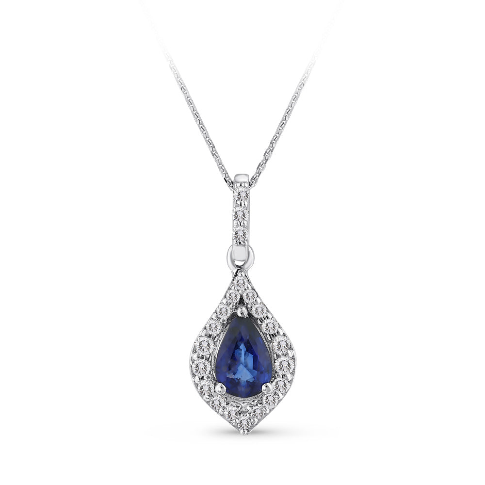 0.53 ct. Saphir Halskette