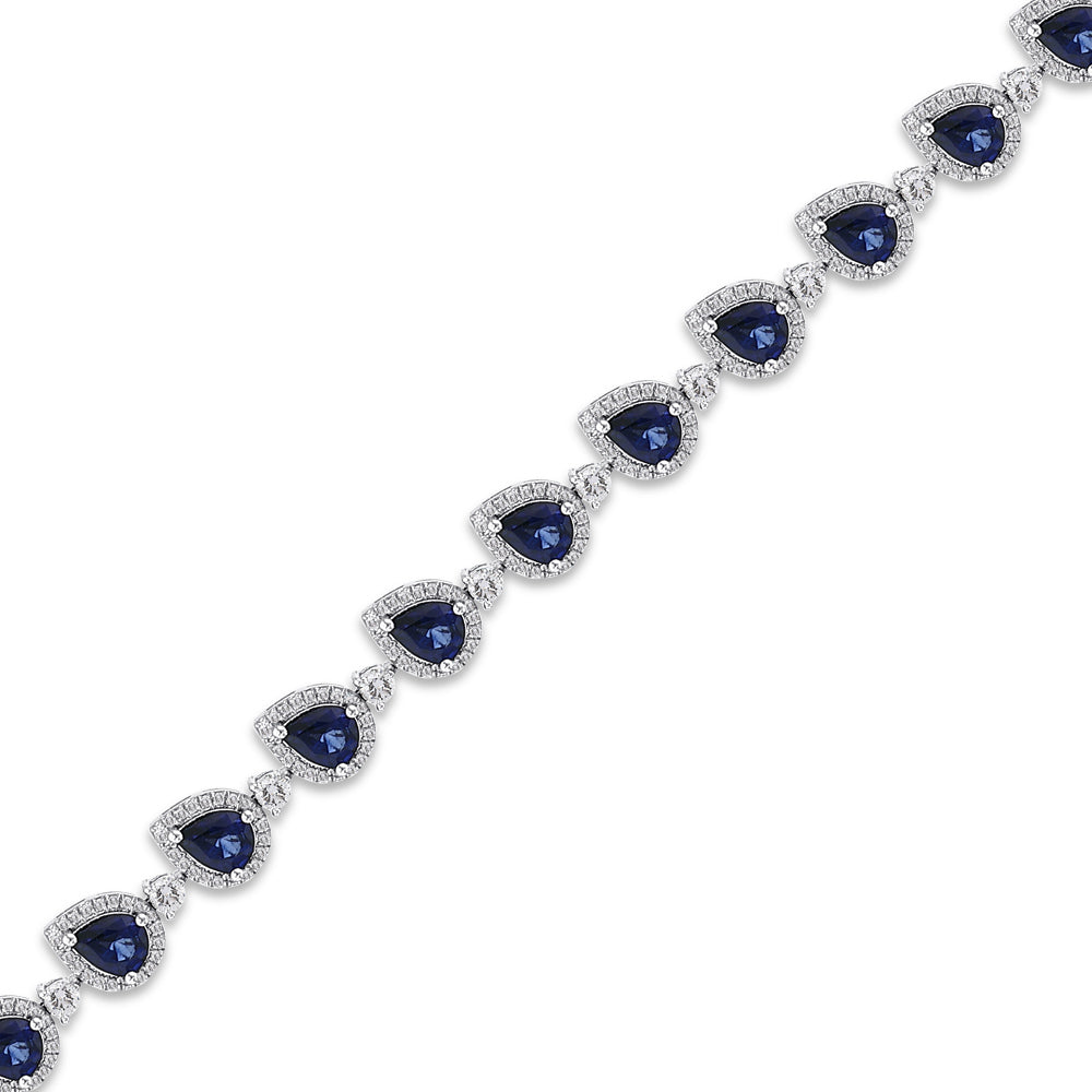 7.13 ct. Saphir Armband