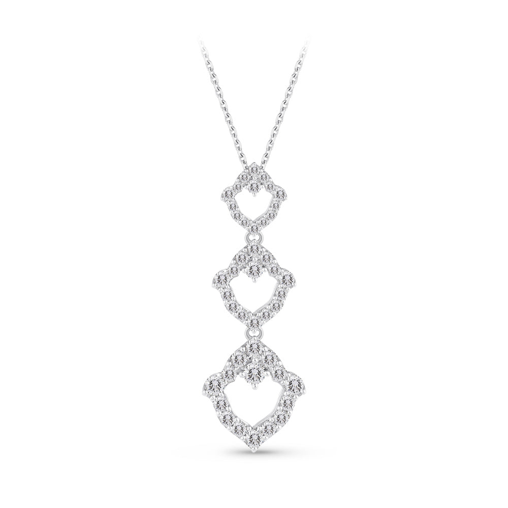 1.24 ct. Tulip Diamond Necklace