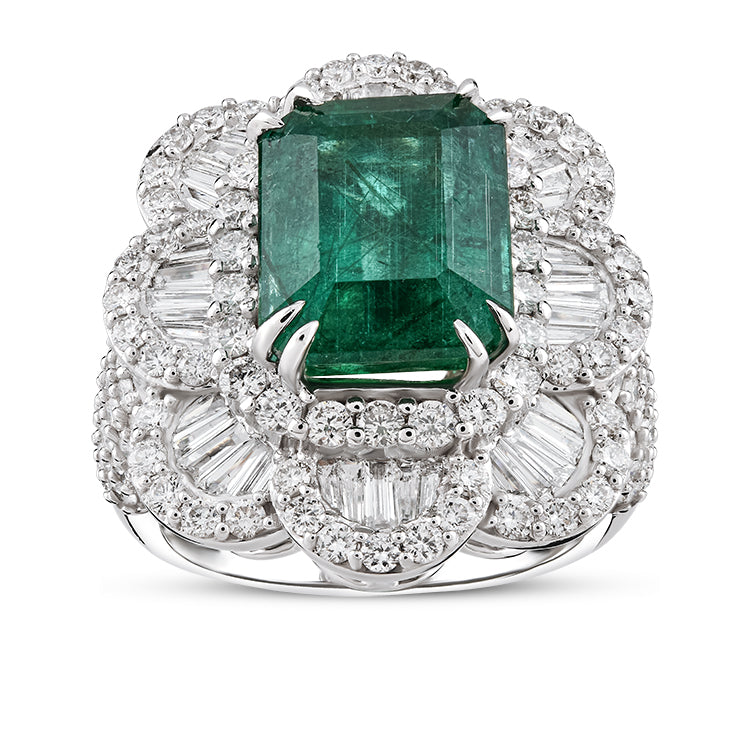 8.24 ct. Smaragd Ring