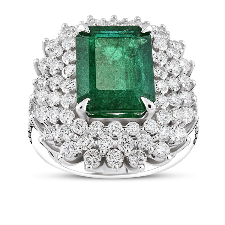 6.97 ct. Smaragd Ring