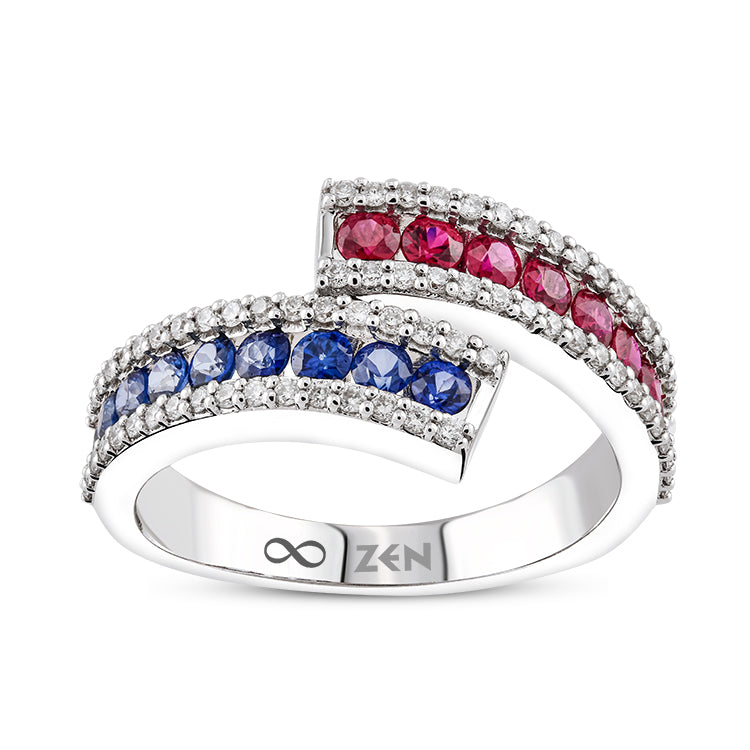 1.07 ct. Saphir Rubin Ring
