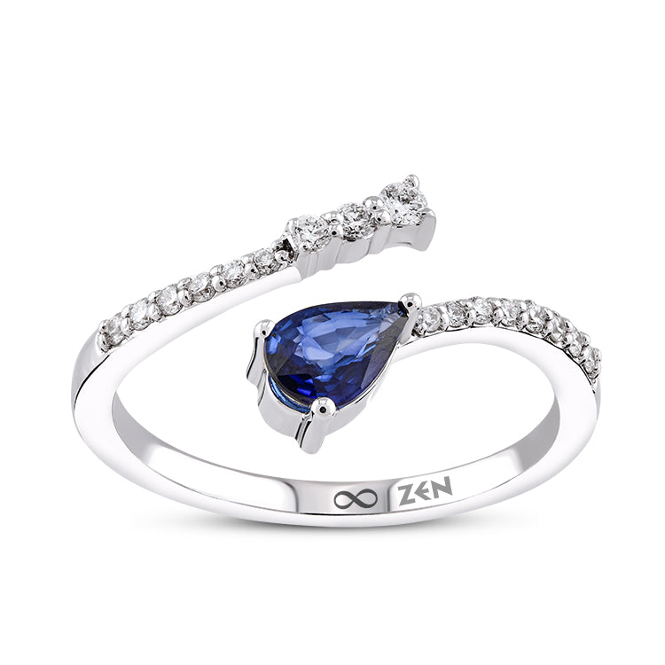 0.47 ct. Saphir Ring