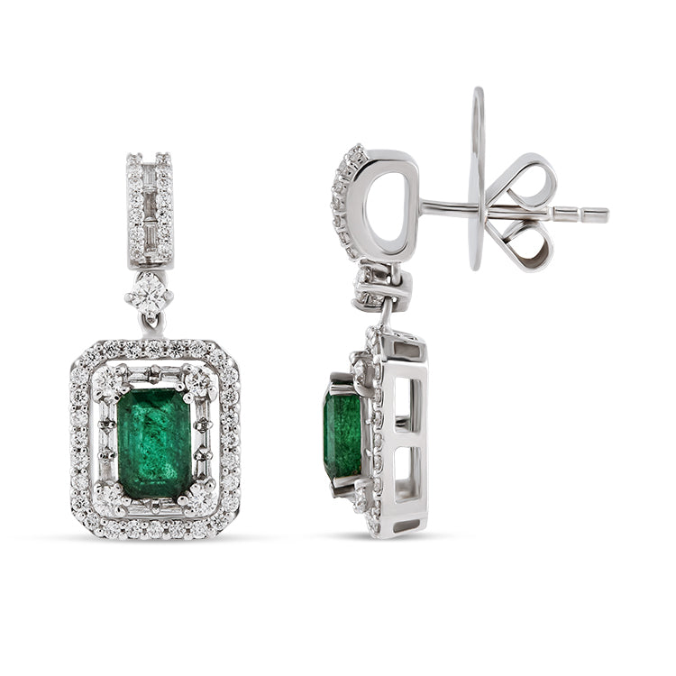 1.90 ct. Smaragd Ohrringe