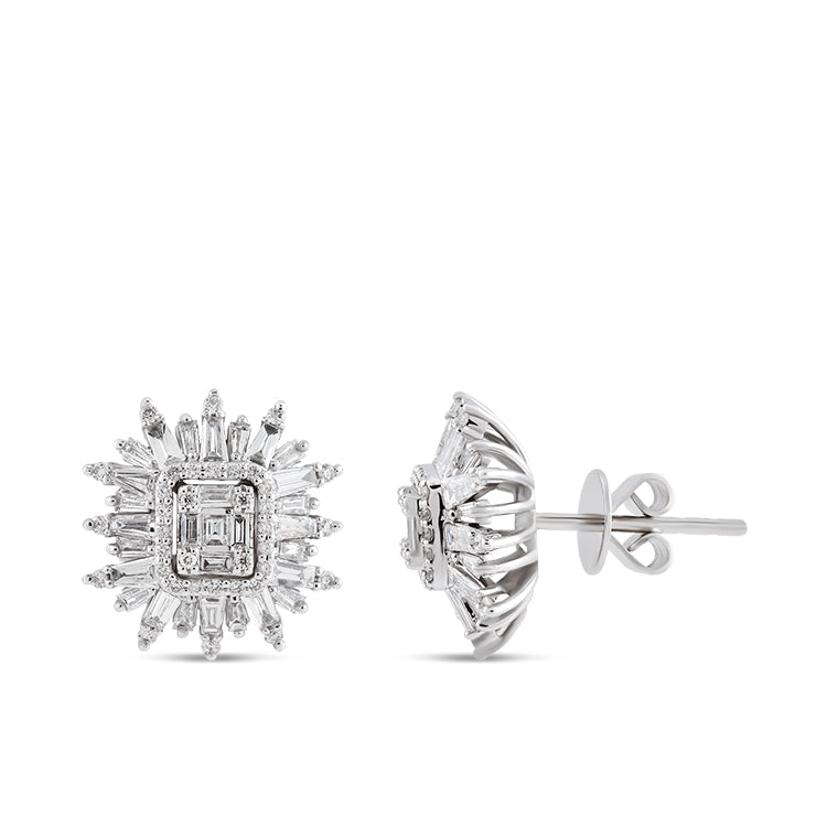 0.96 ct. Design Diamond Stud Earrings