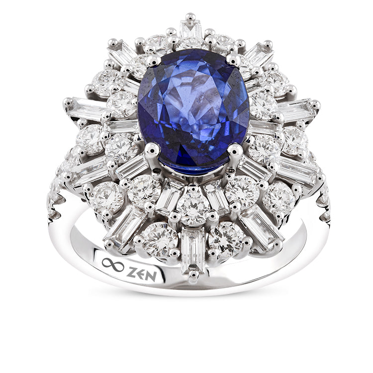 3.64 ct. Saphir Ring