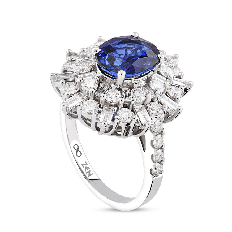 3.64 ct. Saphir Ring