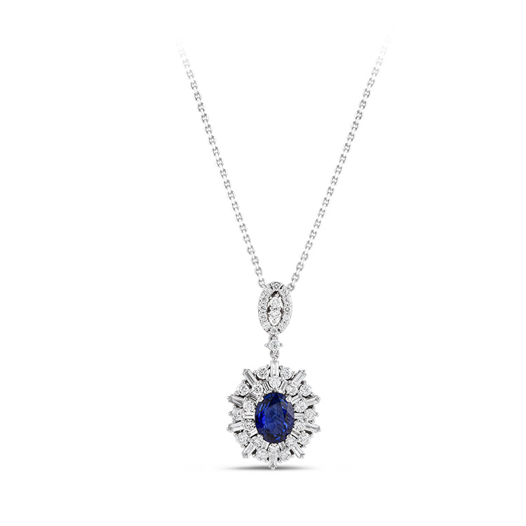 3.68 ct. Saphir Halskette
