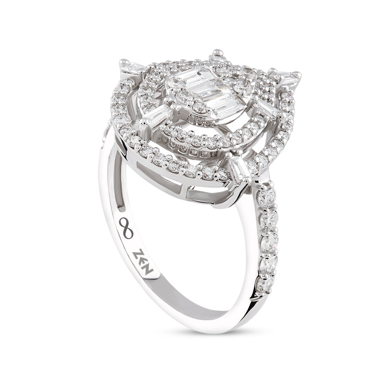 0.77 ct. Design Diamantring