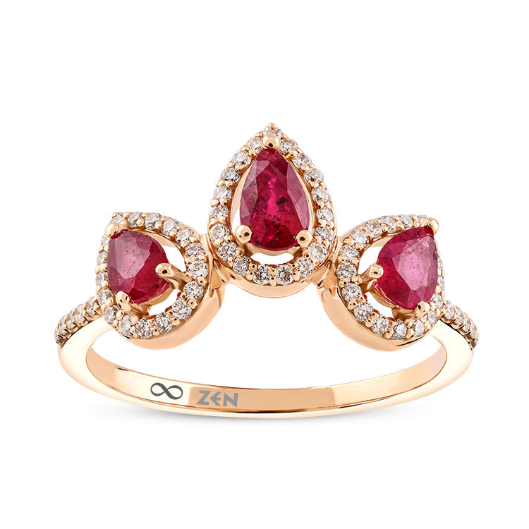 0.84 ct. Rubin Ring