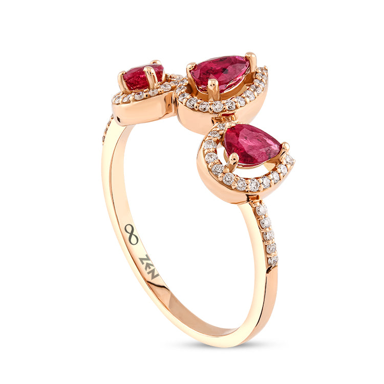 0.84 ct. Rubin Ring