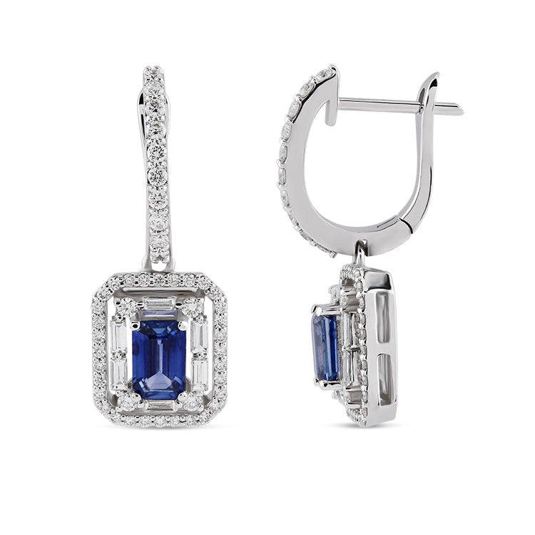 2.16 ct. Saphir Ohrringe