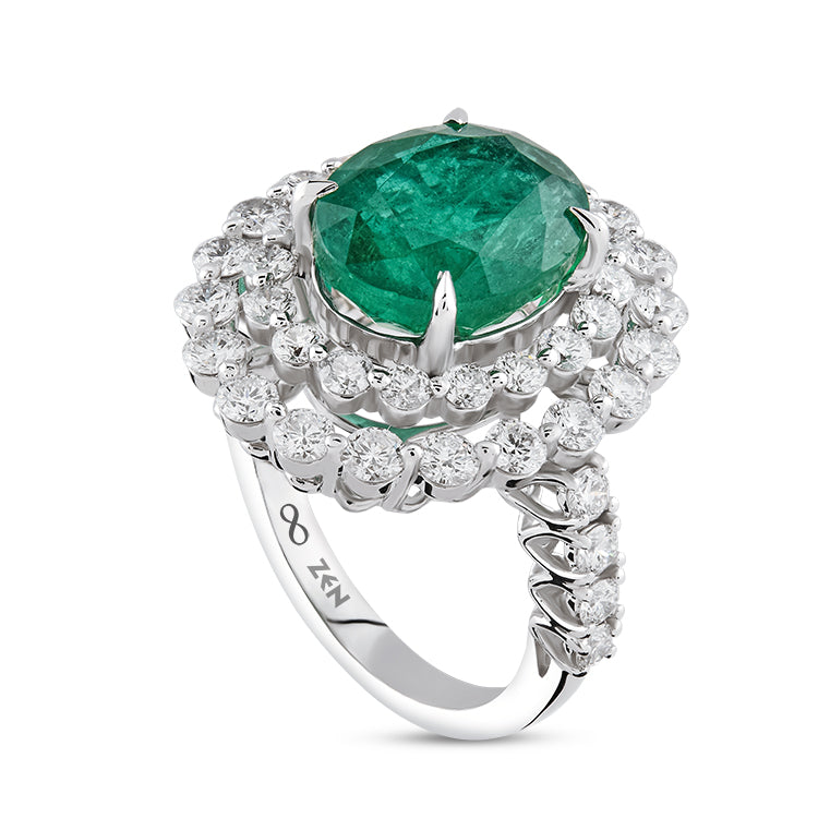 4.63 ct. Smaragd Ring