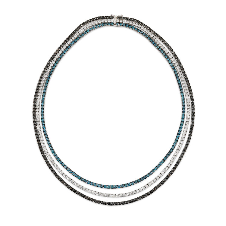 38.15 ct. Tennis Diamant Halskette