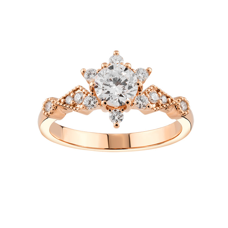 Moderner Diamant verlobungsring