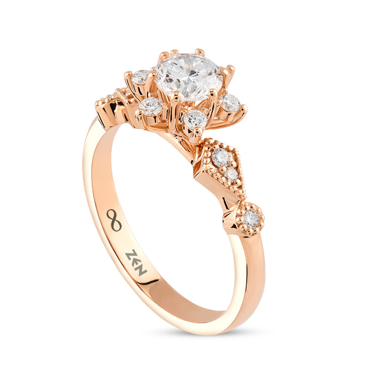 Moderner Diamant verlobungsring