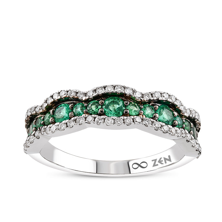 0.60 ct. Smaragd Ring