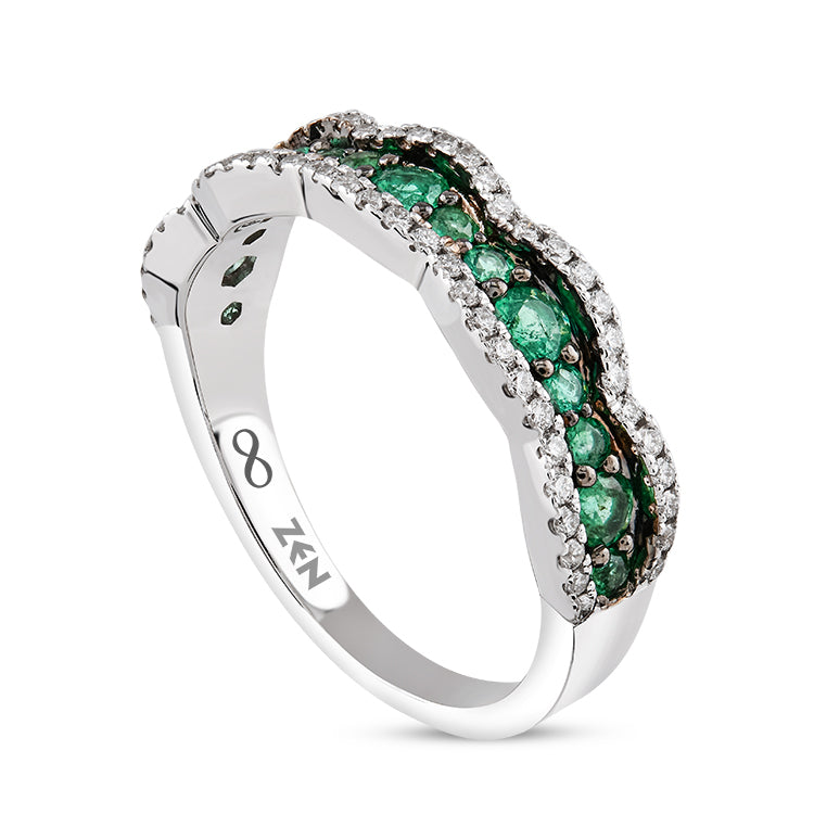 0.60 ct. Smaragd Ring
