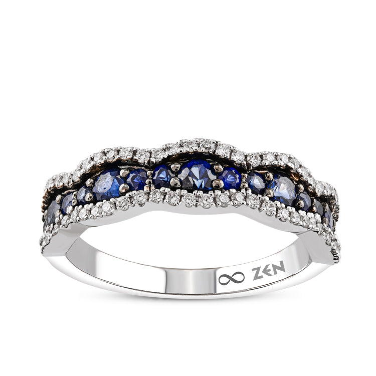 0.89 ct. Saphir Ring