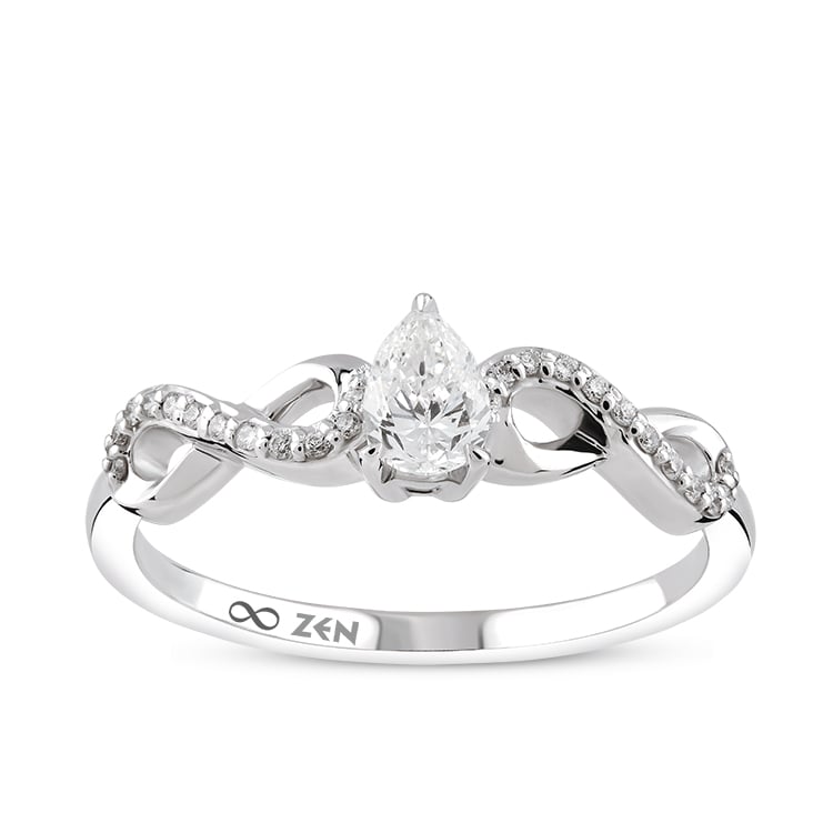 0.31 ct. Modern Diamond Engagement Ring