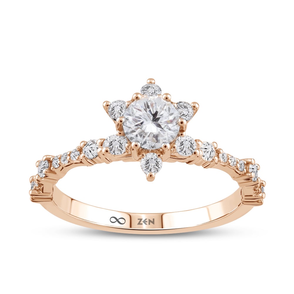 0.75 ct. Modern Diamond Engagement Ring