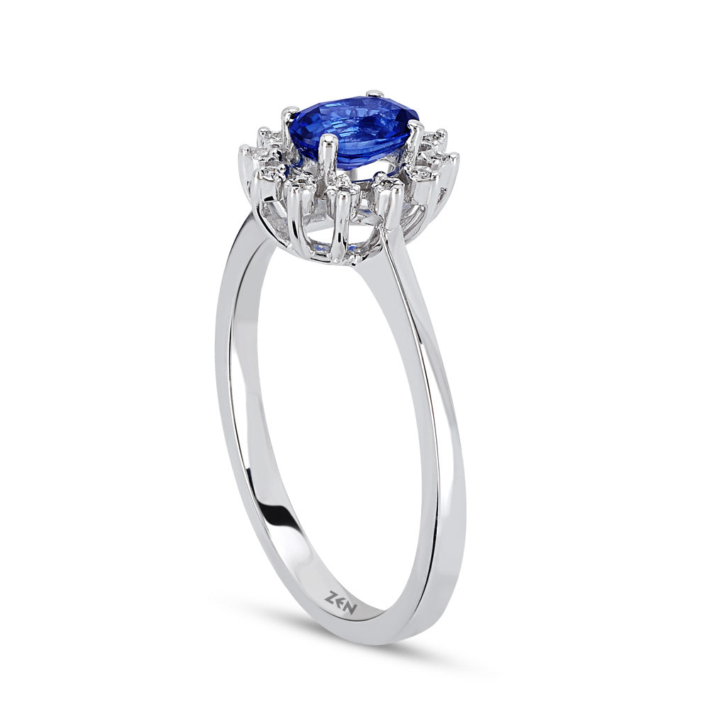 0.44 ct. Saphir Ring