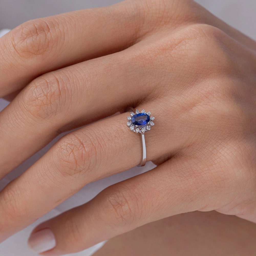 0.44 ct. Saphir Ring