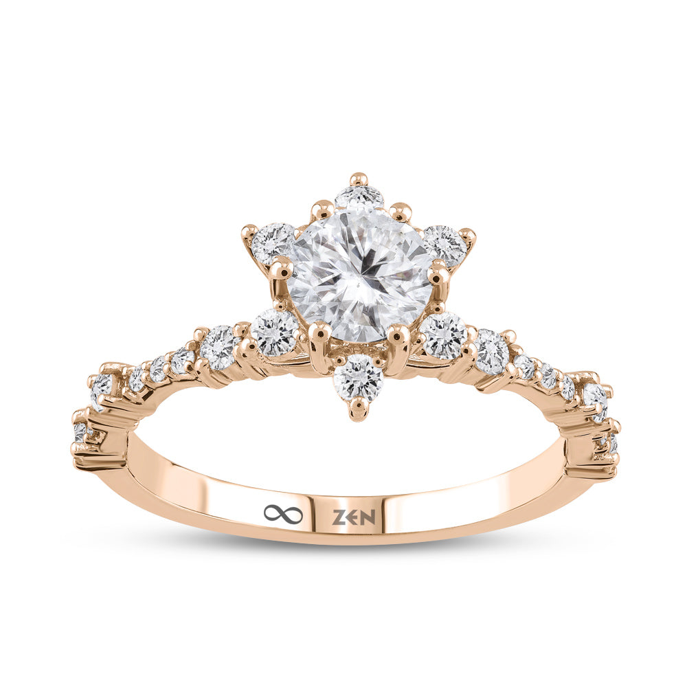 0.85 ct. Modern Diamond Engagement Ring