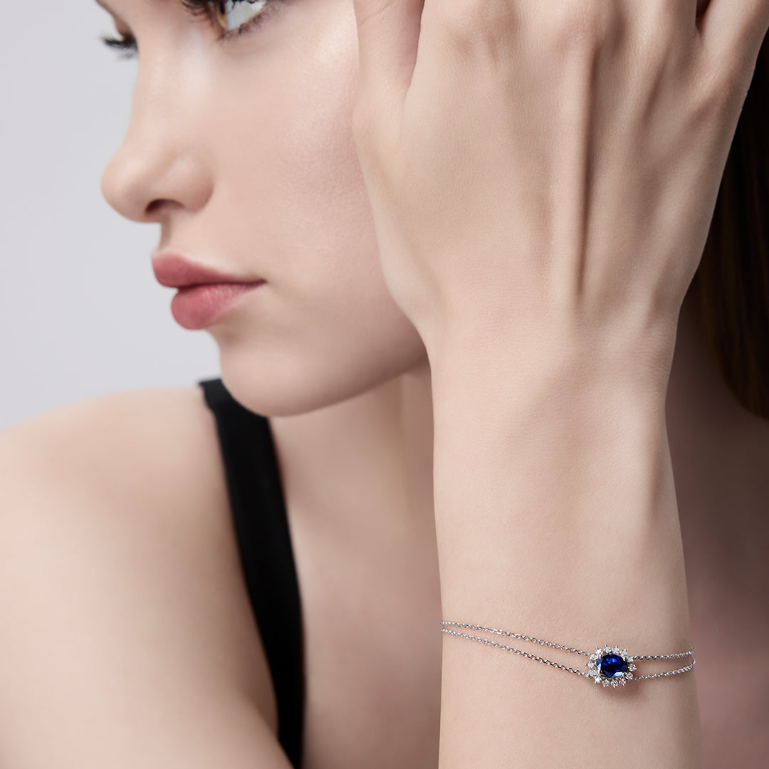 0.76 ct. Saphir Armband