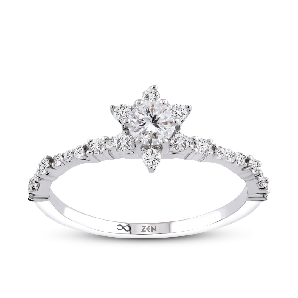 0.44 ct. Lotus Diamantring