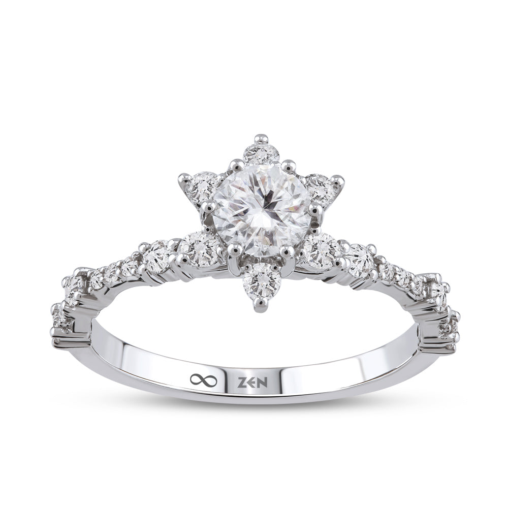 0.75 ct. Moderner Diamant Verlobungsring