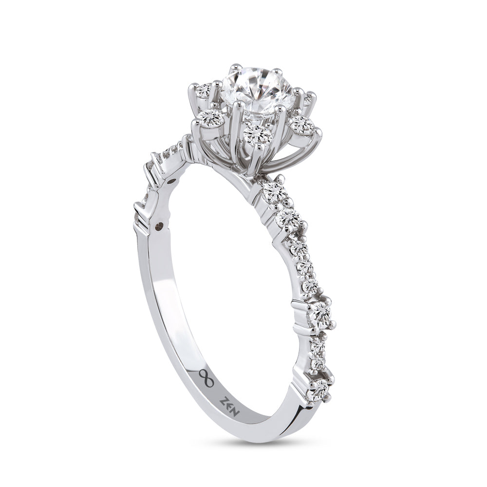 0.75 ct. Moderner Diamant Verlobungsring