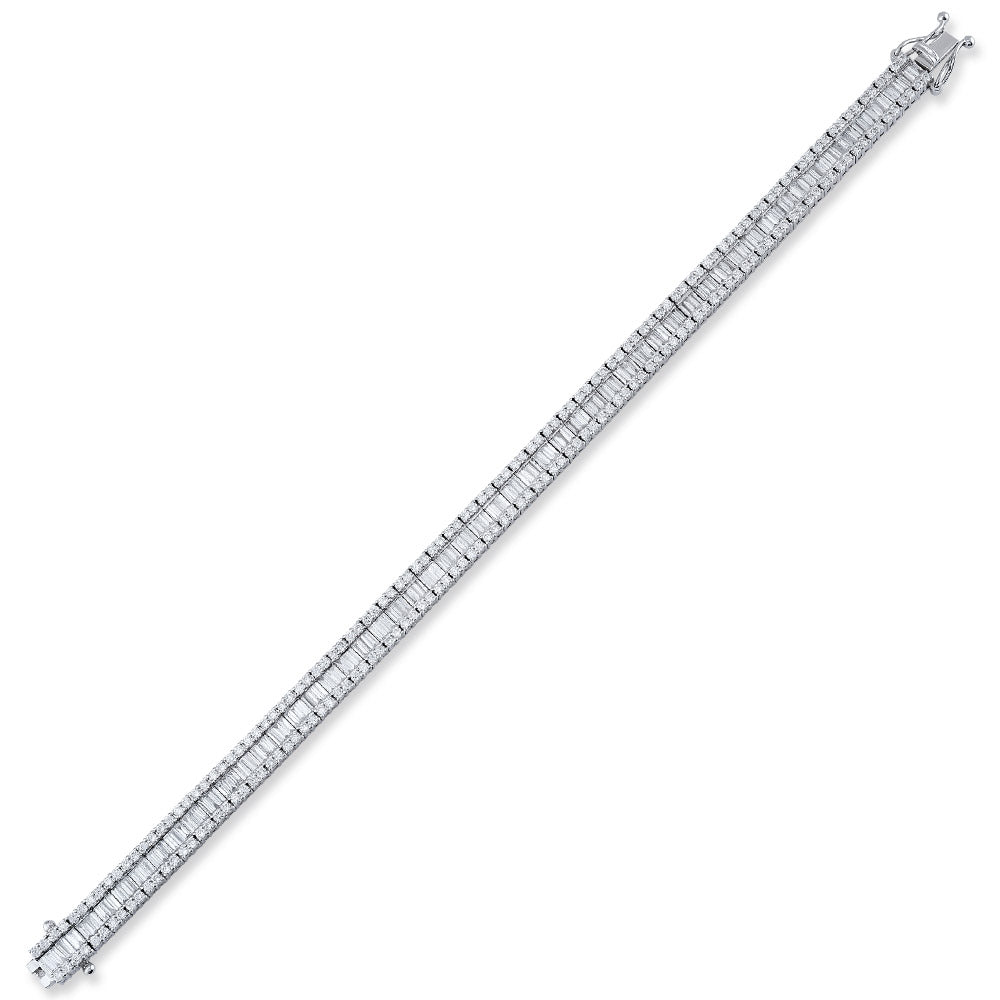 4.75 ct. Baguette Diamantarmband