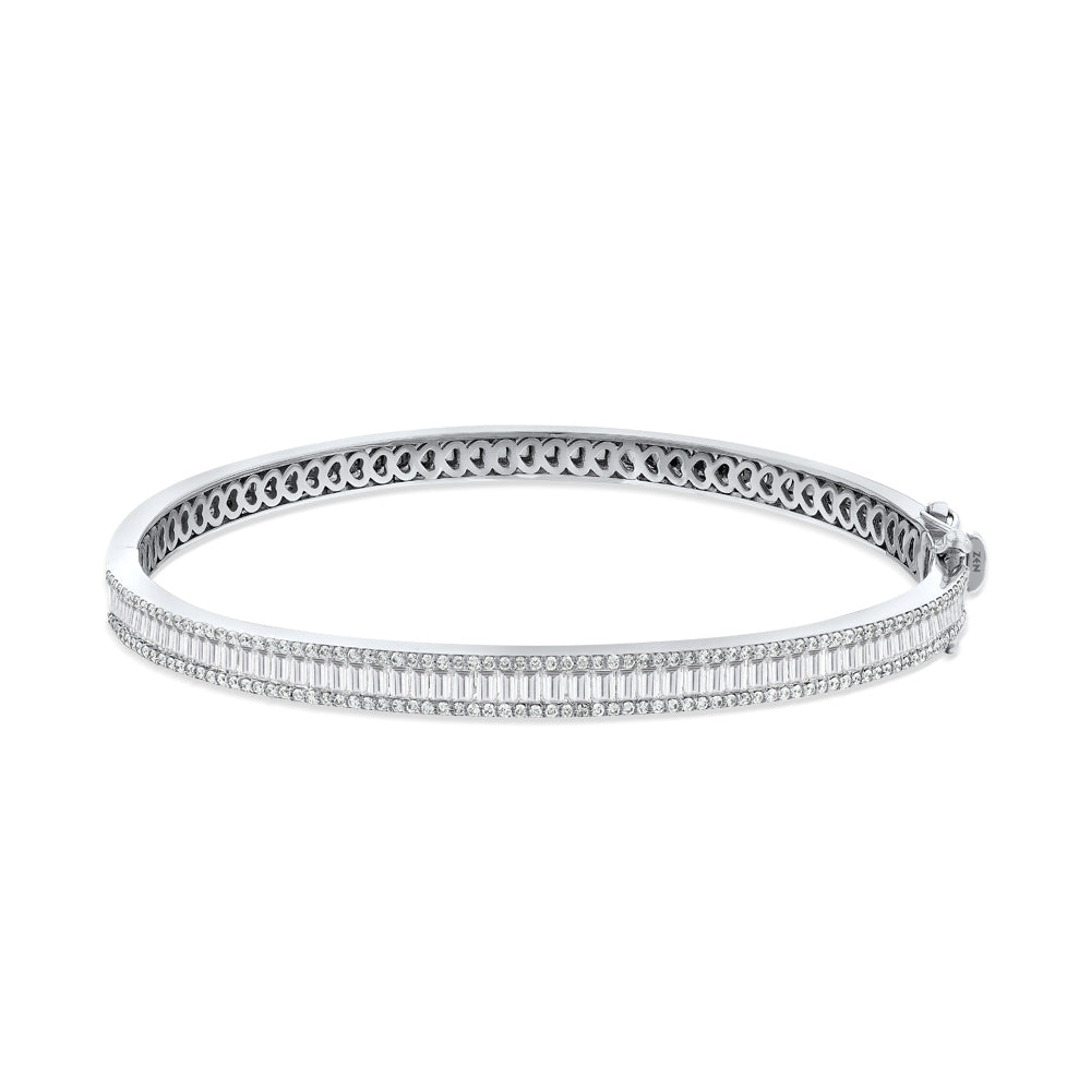 2.60 ct. Baguette Diamantarmband