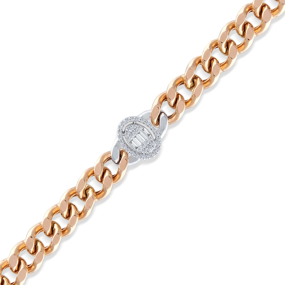 0.27 ct. Baguette Diamantarmband