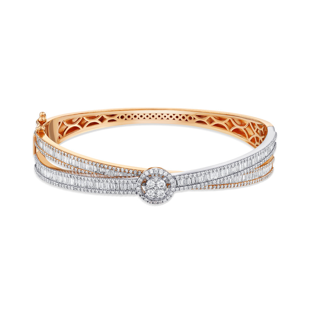 2.88 ct. Baguette Diamantarmband