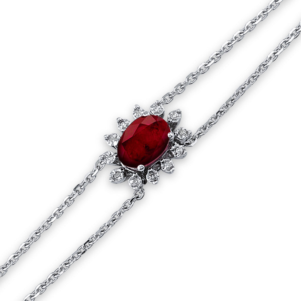 Rubin Armband