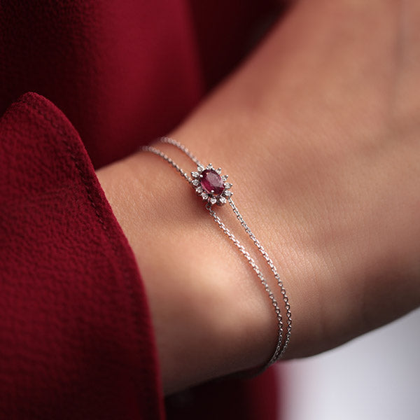 Rubin Armband