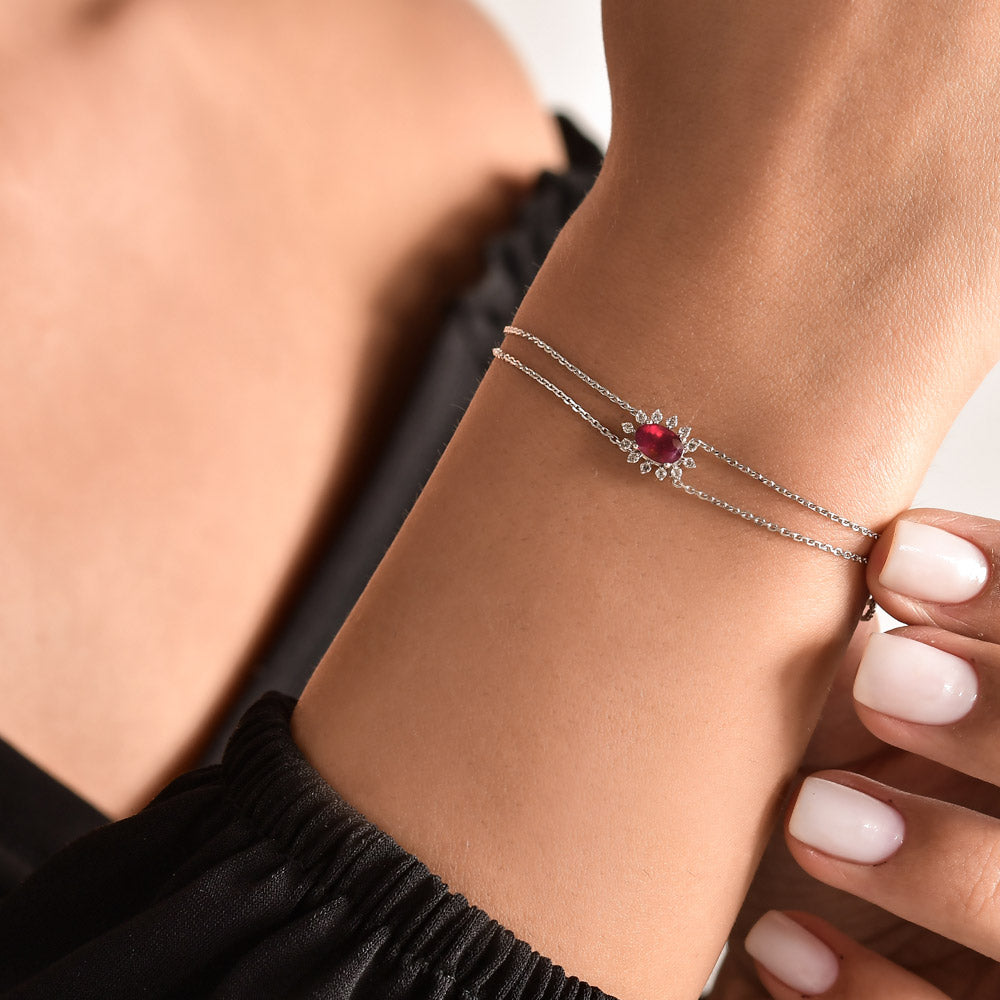 Rubin Armband