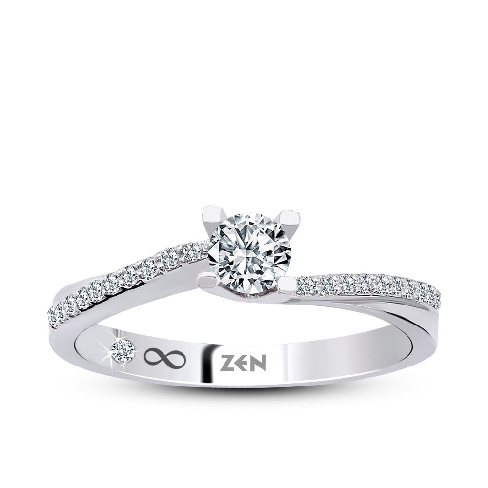 Seitenstein Diamant Verlobungsring
