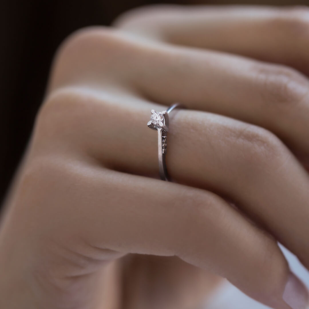 Solitär Diamant Verlobungsring