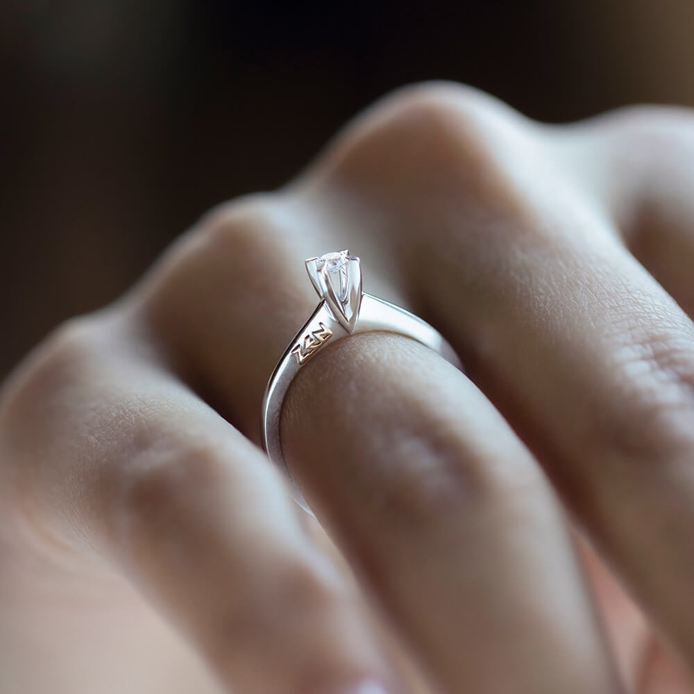 Solitär Diamant Verlobungsring