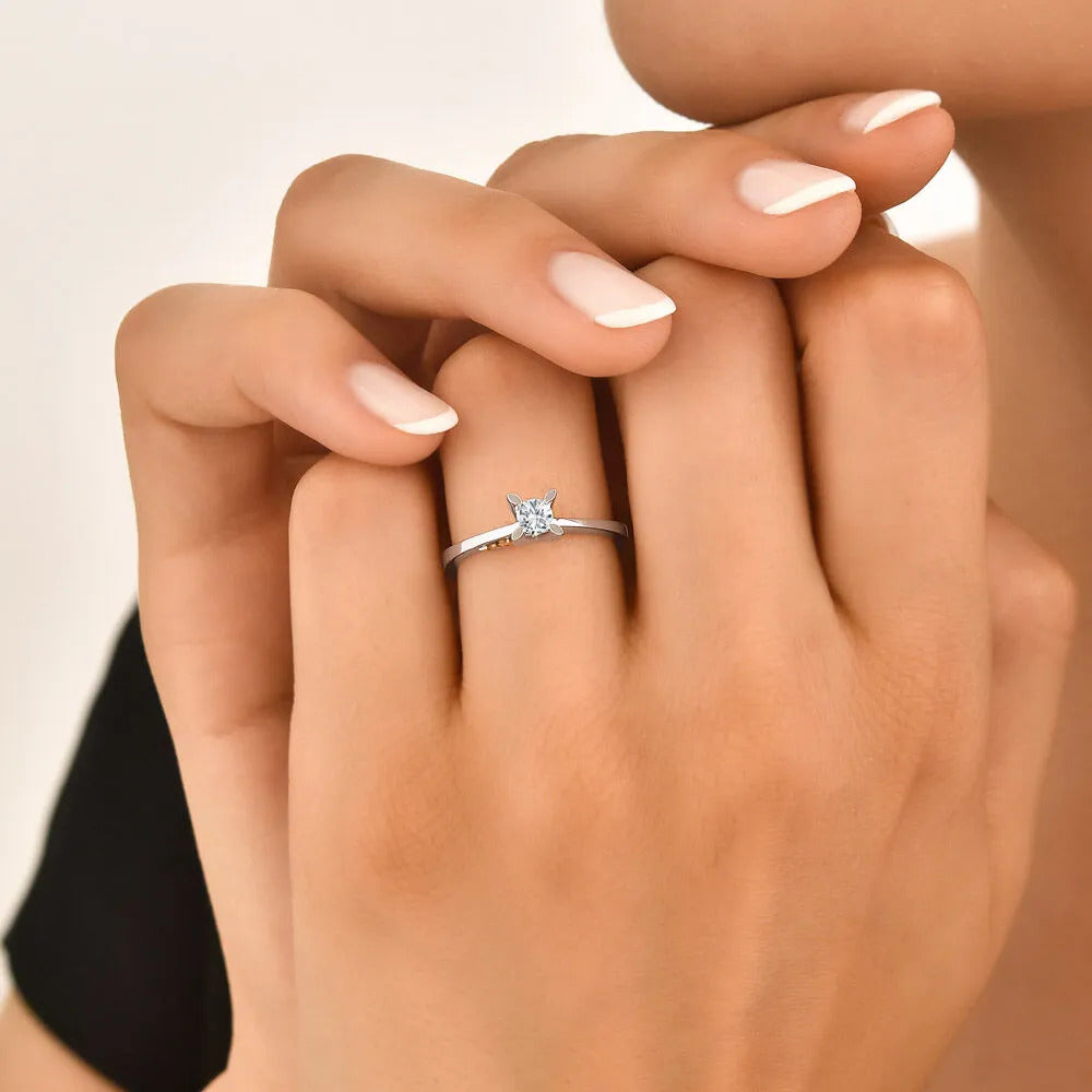 Solitär Diamant Verlobungsring