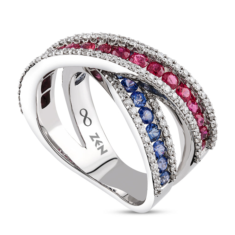 Saphir Rubin Ring