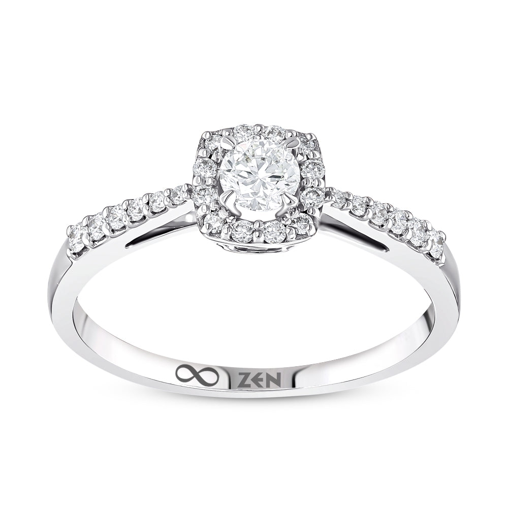 Moderner Diamant Verlobungsring