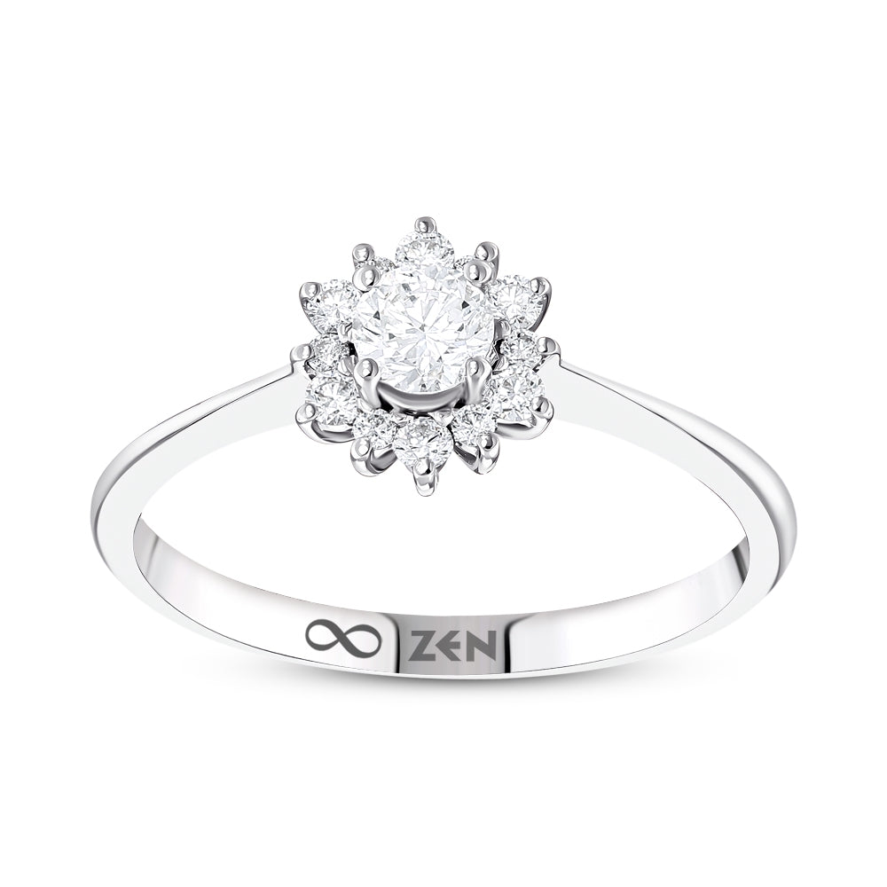 Moderner Diamant Verlobungsring